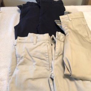 Boys Uniform Pants Size 10 Slim (5 pairs)